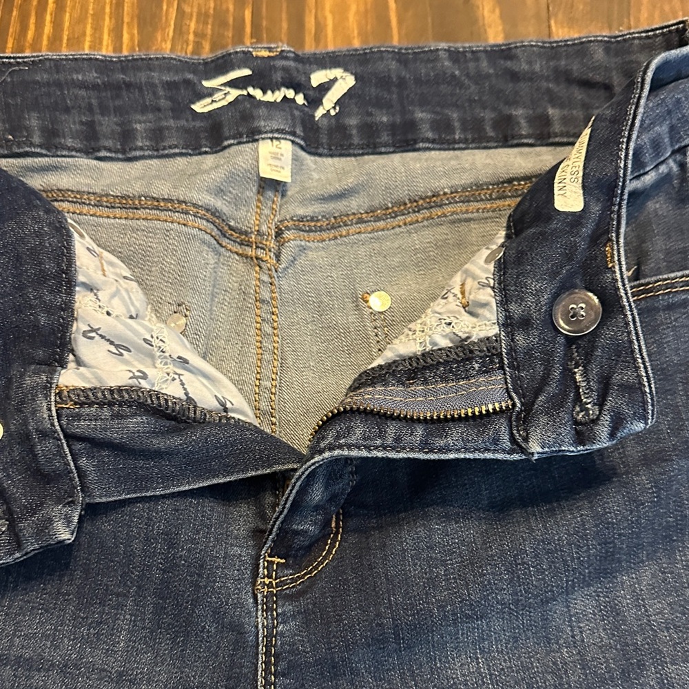 Seven7 Women's High Rise Indigo Jeans